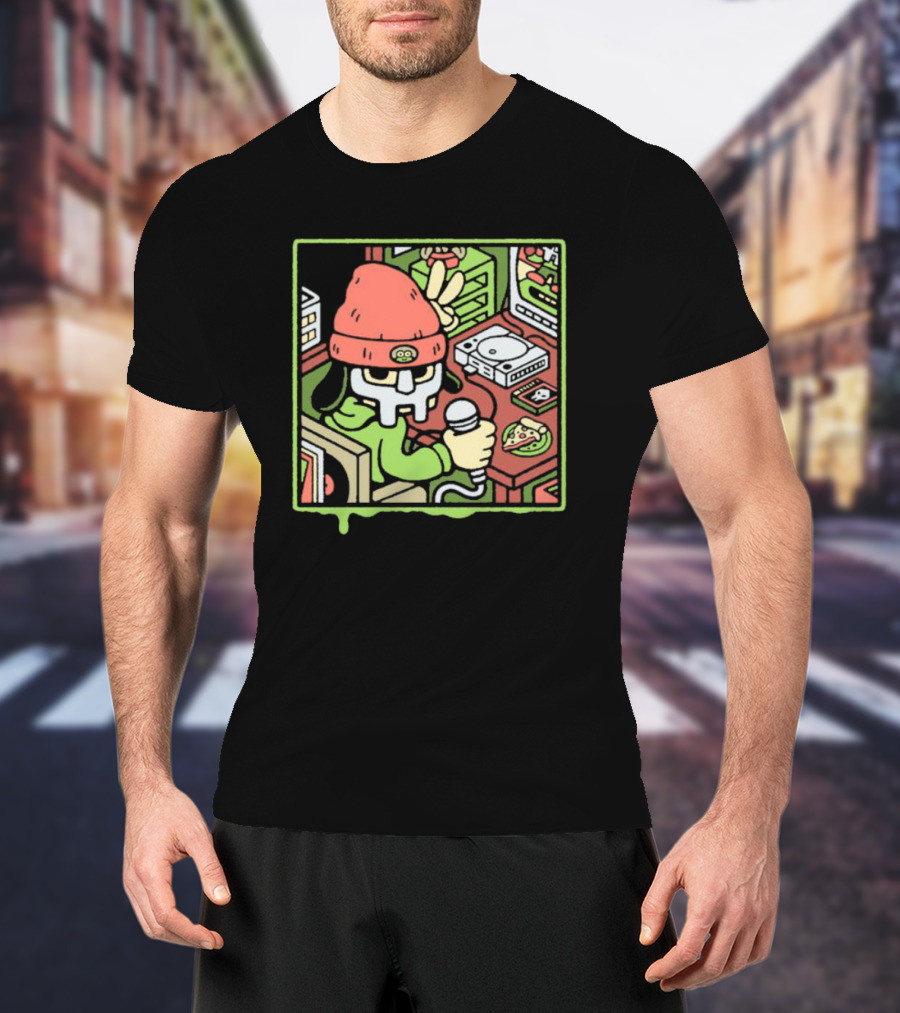 Mm Gotta Believe Dj Pizza Skull Microphone T-Shirt
