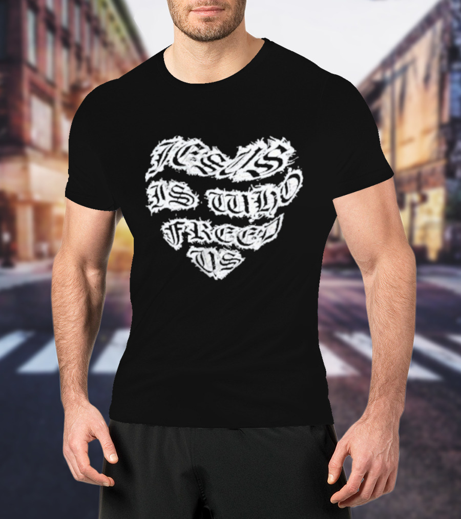 Kai Cenat Wearing Jesus Is Who Freed Us Heavens Fallen Angels Do You Know Jesus T-Shirt