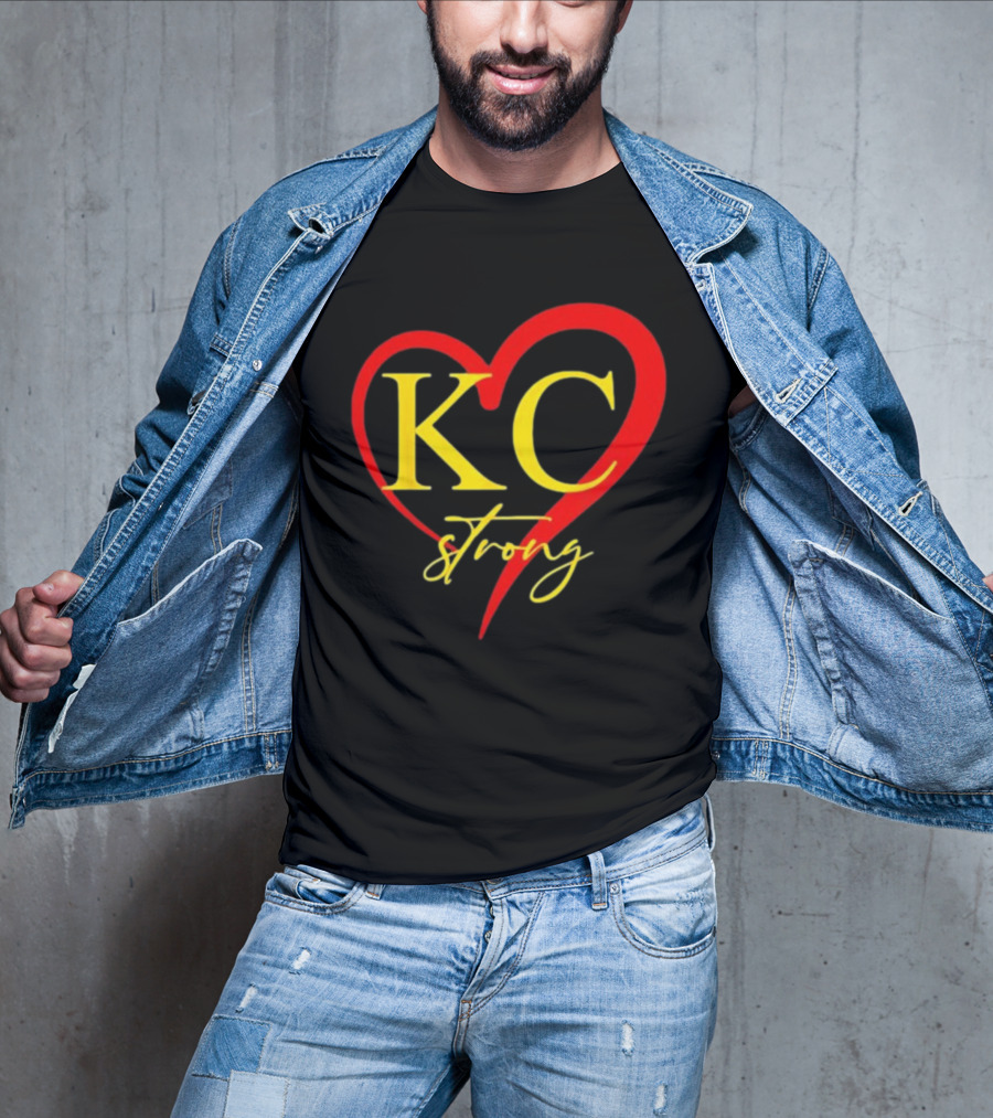 KC Strong Heart Design Kansas City Strong T-Shirt