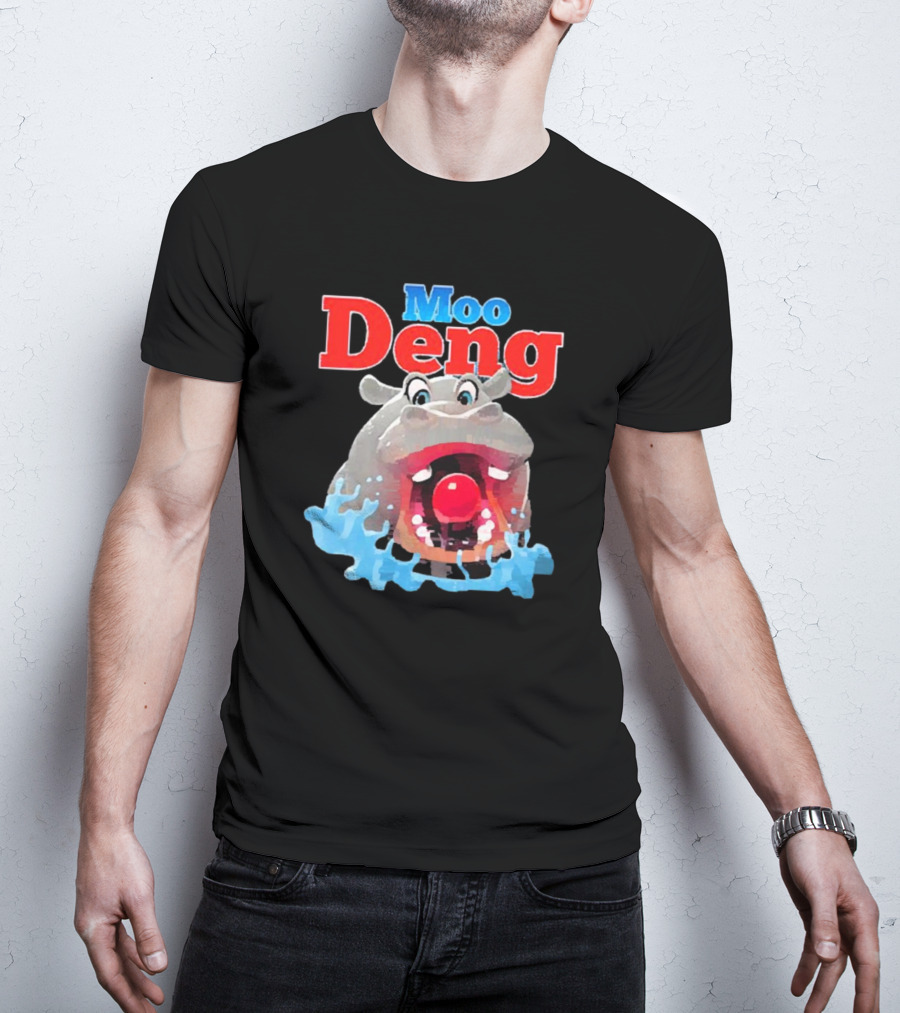 Moo Deng Hungry Hippo Water Splash T-Shirt