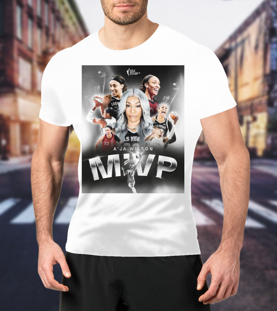 A'ja Wilson Las Vegas Aces WNBA MVP T-Shirt