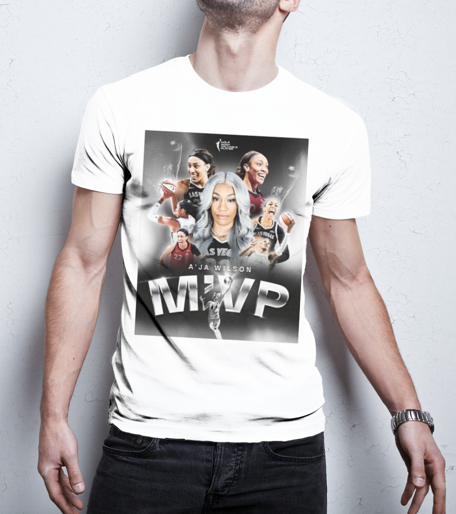 A'ja Wilson Las Vegas Aces WNBA MVP T-Shirt