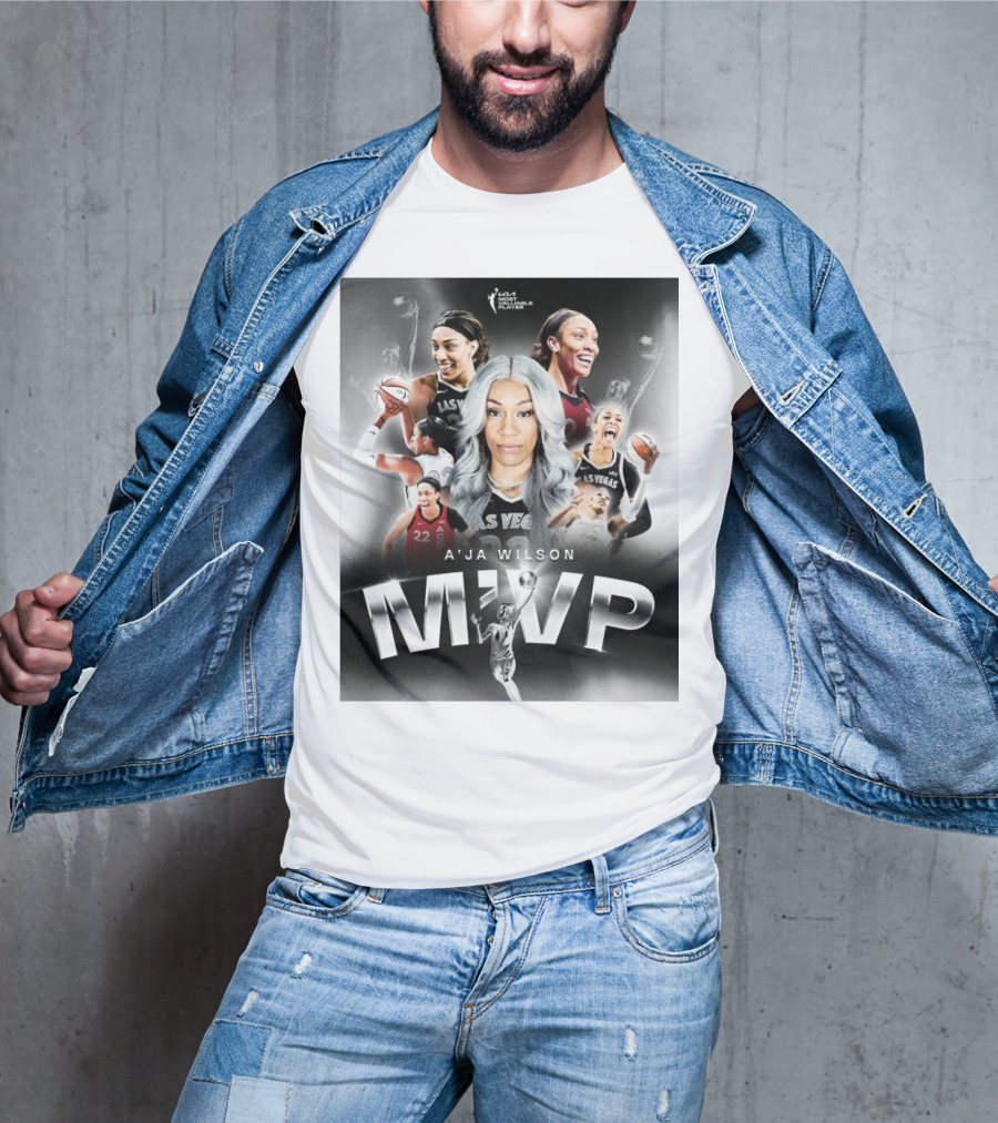 A'ja Wilson Las Vegas Aces WNBA MVP T-Shirt