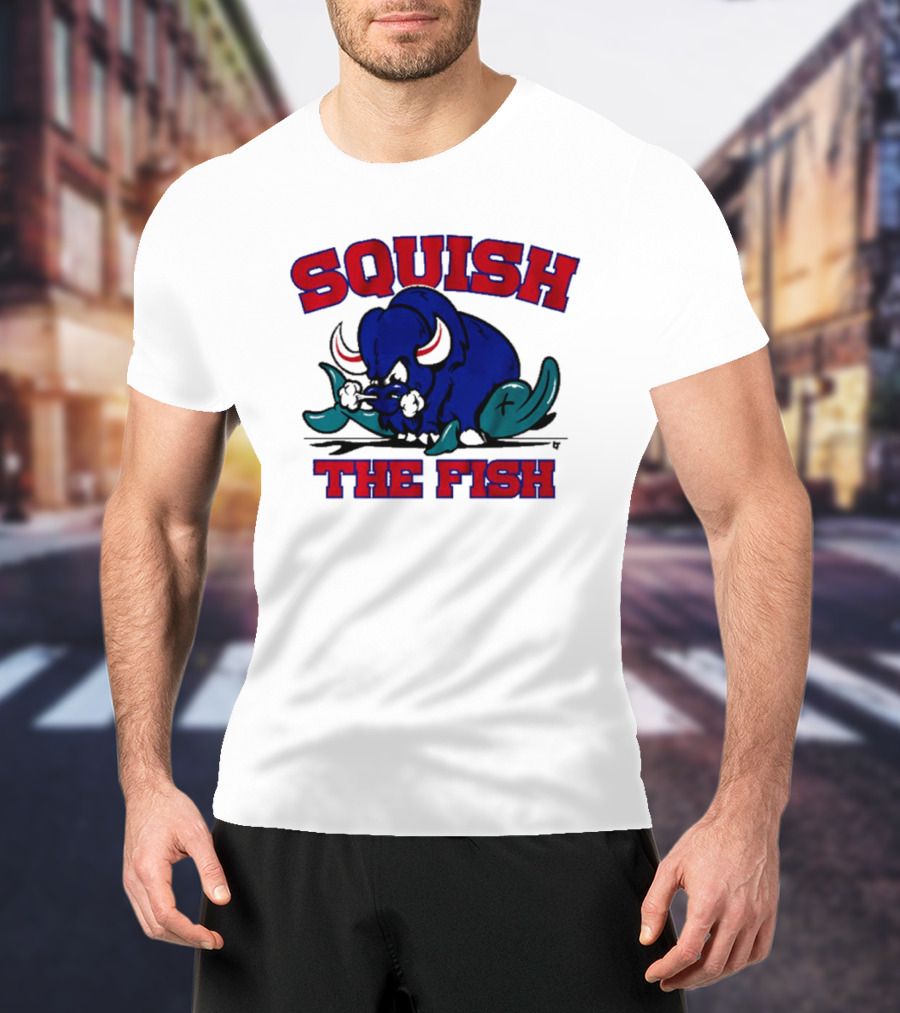 Buffalo Bills NFL Squish The Fish T-Shirt