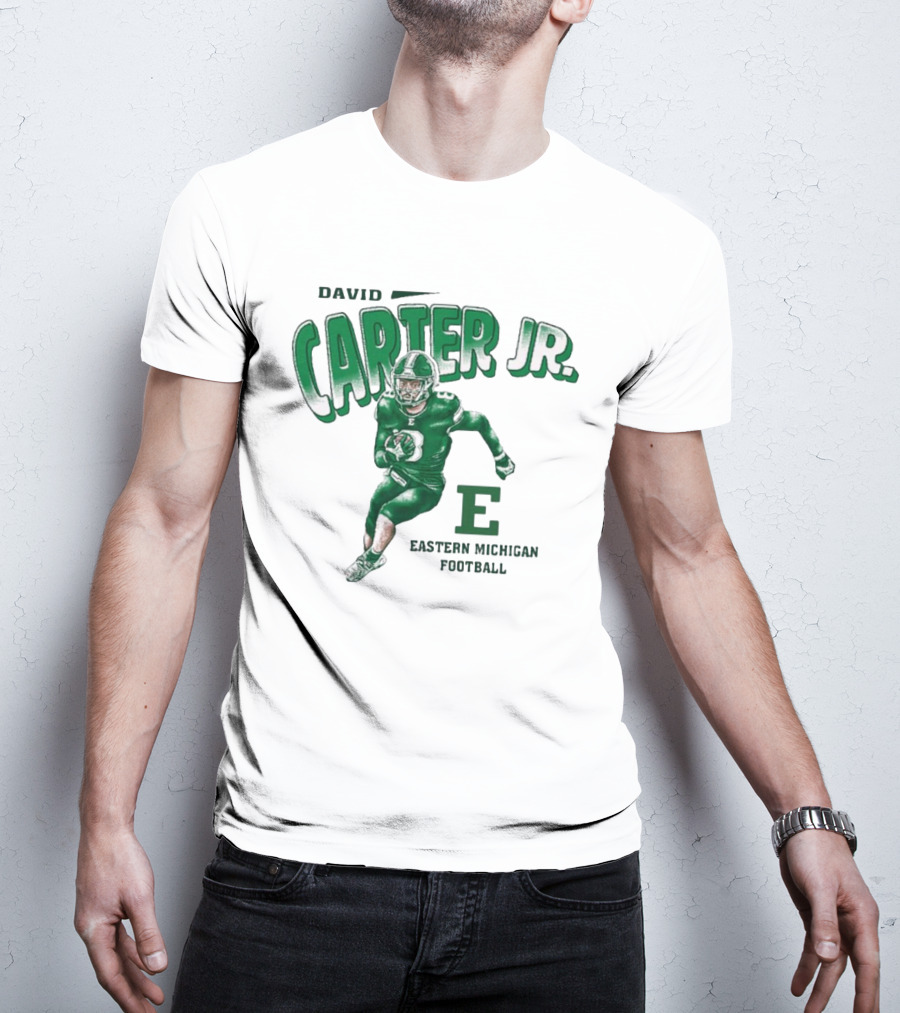David Carter Jr. Football Eastern Michigan E T-Shirt