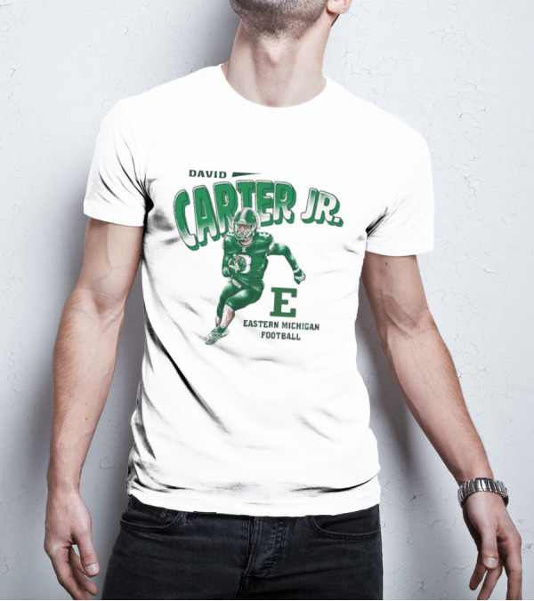 David Carter Jr. Football Eastern Michigan E T-Shirt