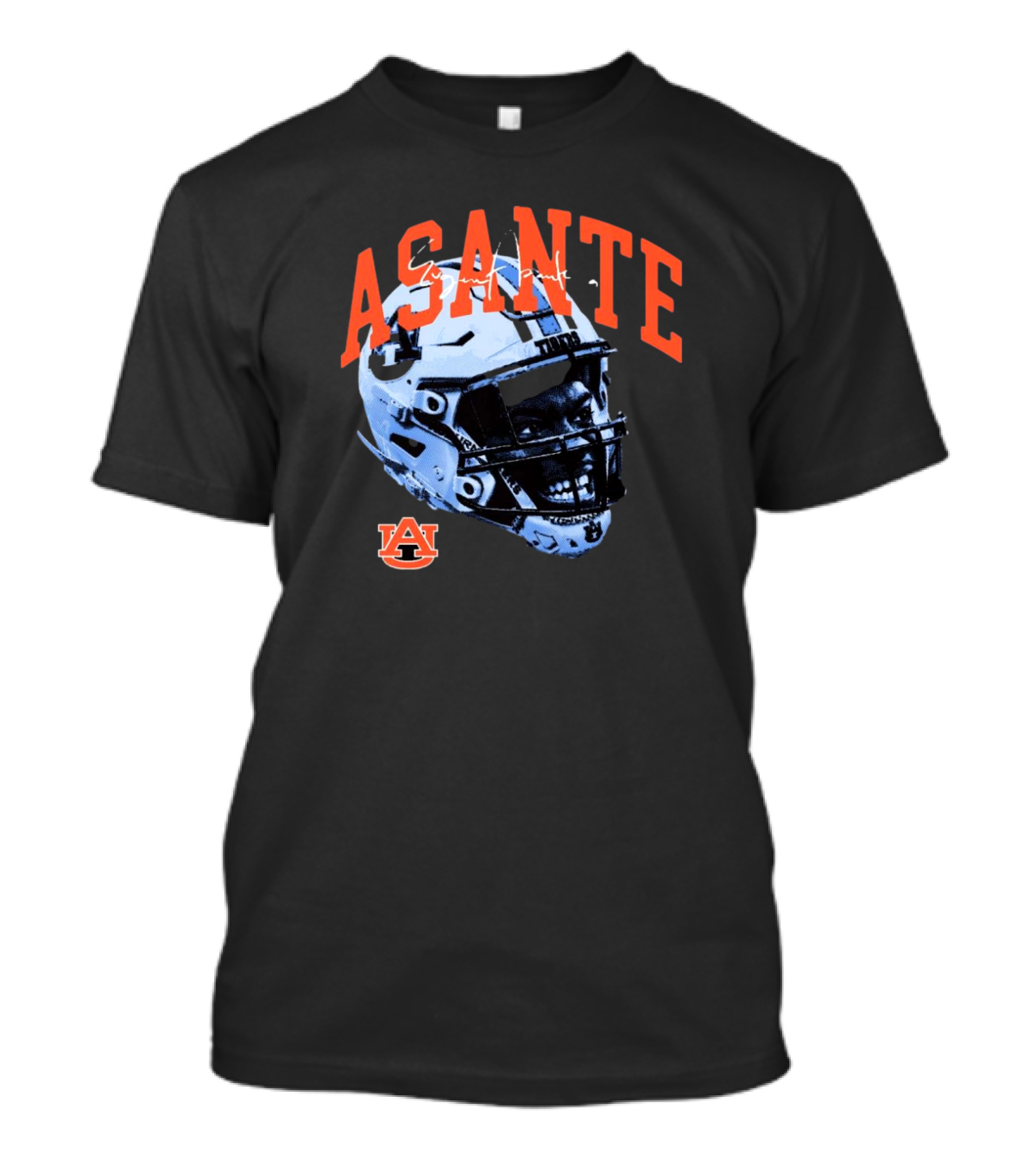 Asante Eugene Arch Auburn Tigers Signature Helmet T-Shirt