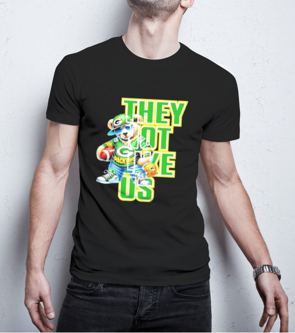 Green Bay Packers Bear They Not Like Us Football T-Shirt