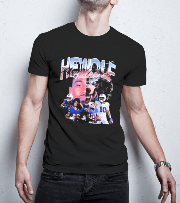 HeWolf Khalil Shakir Buffalo Bills NFL Players Wolf Fusion T-Shirt