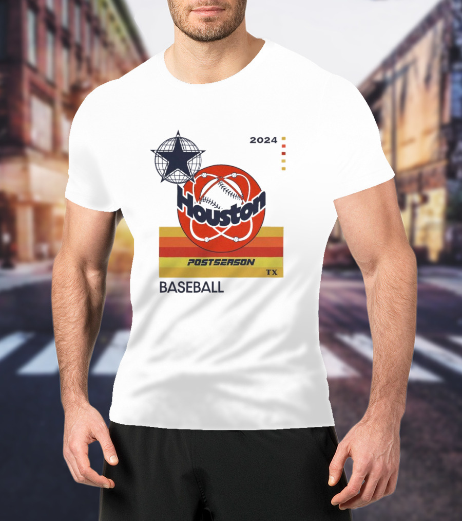 Houston TX Postseason Baseball October T-Shirt