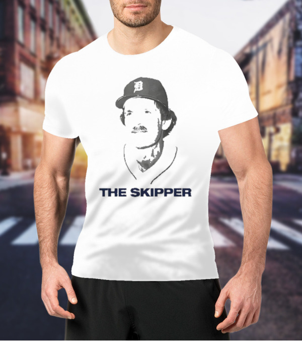 Beau Brieske Wearing Jim Leyland Detroit The Skipper T-Shirt