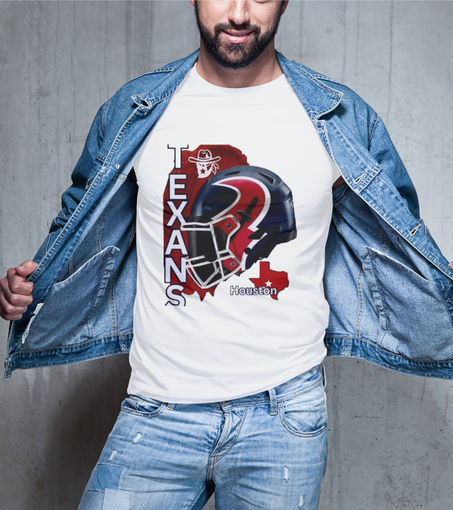 Texans Houston Team Spirit Sports Helmet Texans T-Shirt