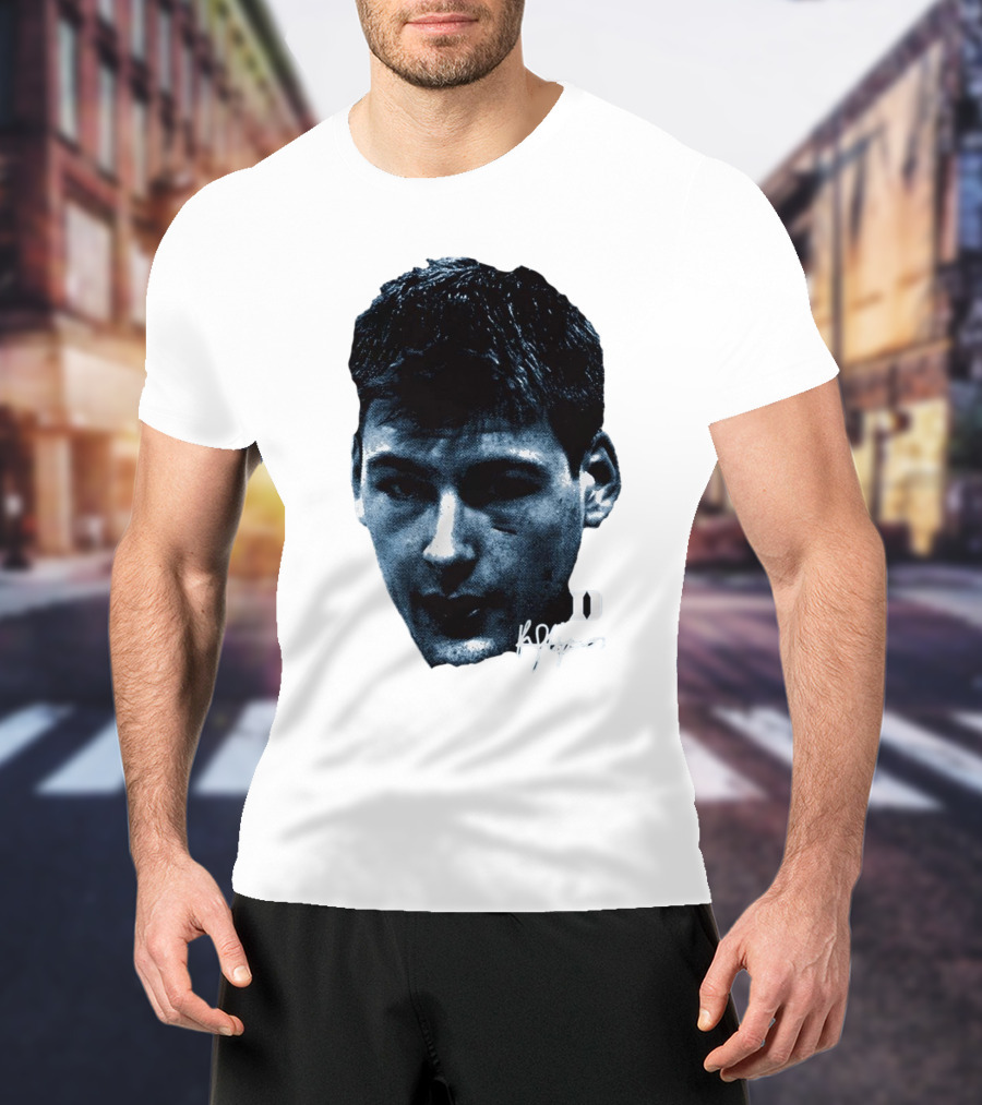Kyle Filipowski Duke Blue Devils Signature Big Head Image T-Shirt