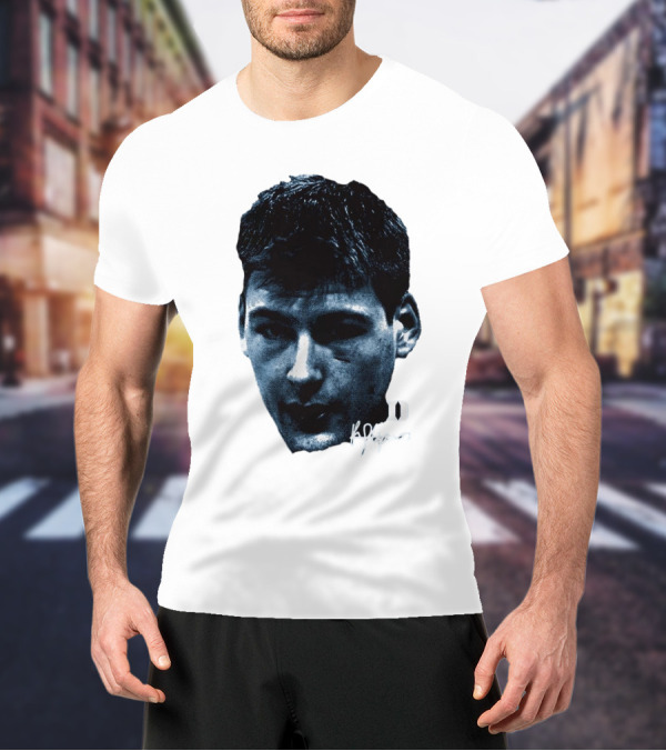 Kyle Filipowski Duke Blue Devils Signature Big Head Image T-Shirt