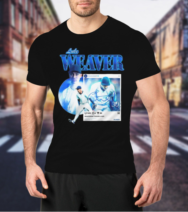Luke Weaver Dream Weaver New York Concrete Jungle 30 Signature Playoffs T-Shirt
