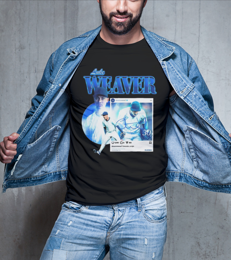 Luke Weaver Dream Weaver New York Concrete Jungle 30 Signature Playoffs T-Shirt