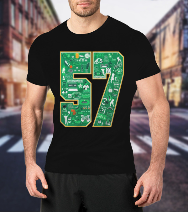 Oakland Athletics History Battle Of The Bay 57 Years Legends Sell 1989 MVP Rickey Henderson T-Shirt