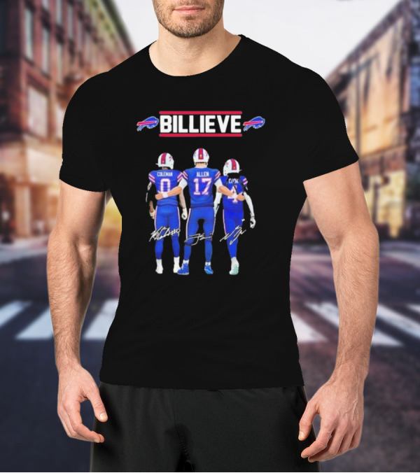 Buffalo Bills Billieve Coleman Allen Cook Signatures T-Shirt