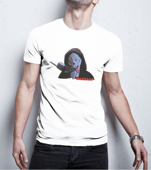 Wazzap Meme Hoodie Ghost Face With Phone T-Shirt