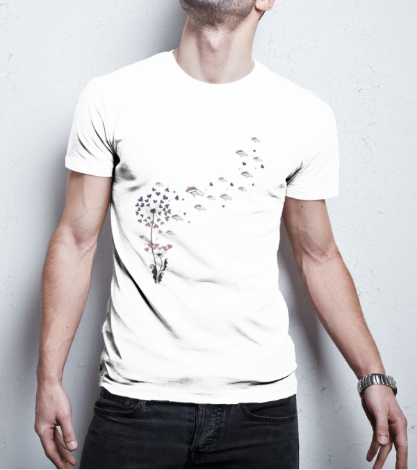 Denver Broncos Floral Dandelion Blossoming Team Spirit T-Shirt