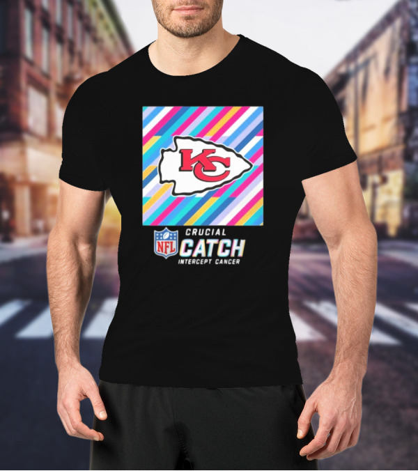 NFL Crucial Catch Intercept Cancer Kansas City Chiefs T-Shirt