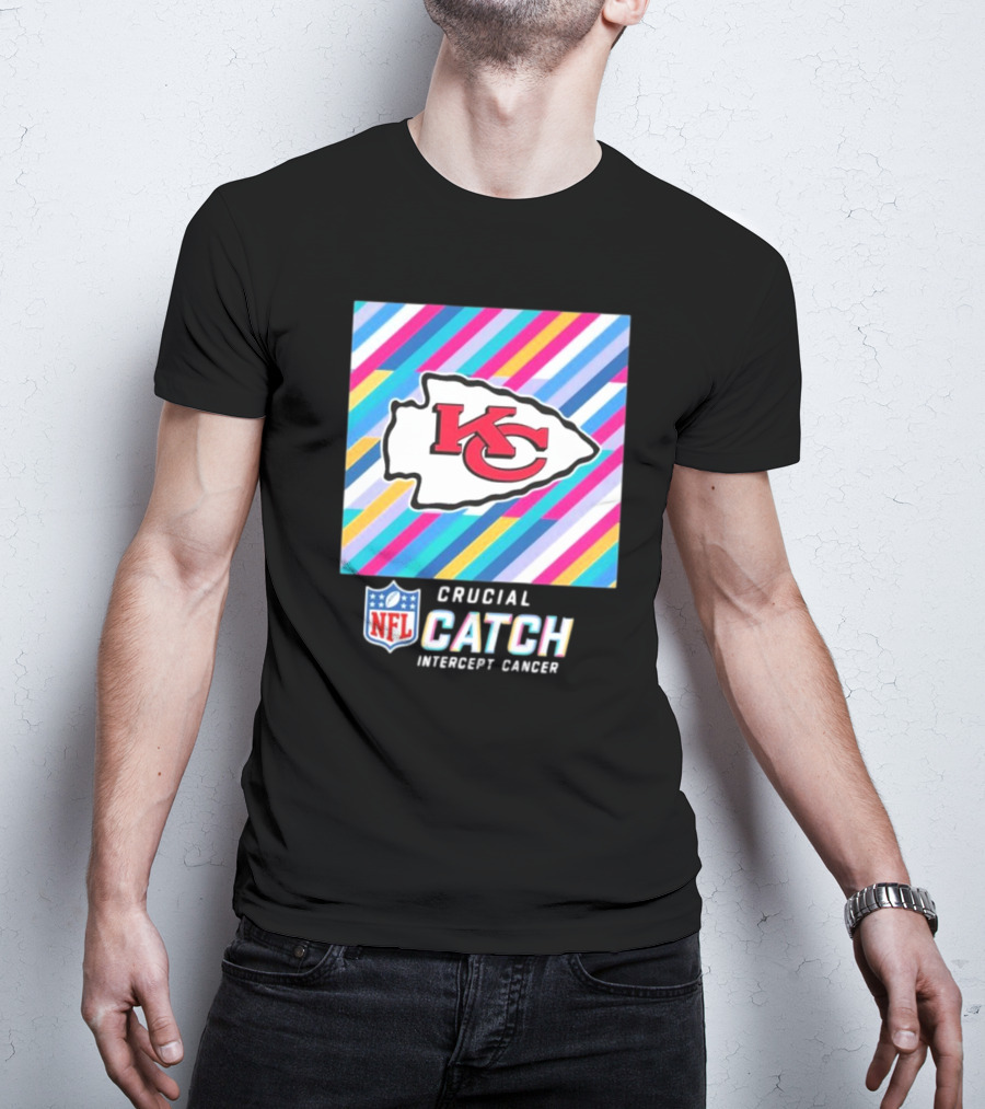 NFL Crucial Catch Intercept Cancer Kansas City Chiefs T-Shirt