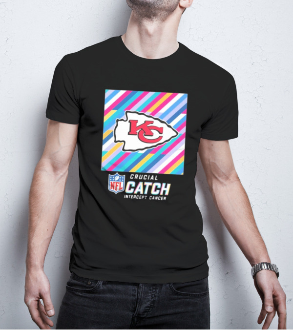 NFL Crucial Catch Intercept Cancer Kansas City Chiefs T-Shirt