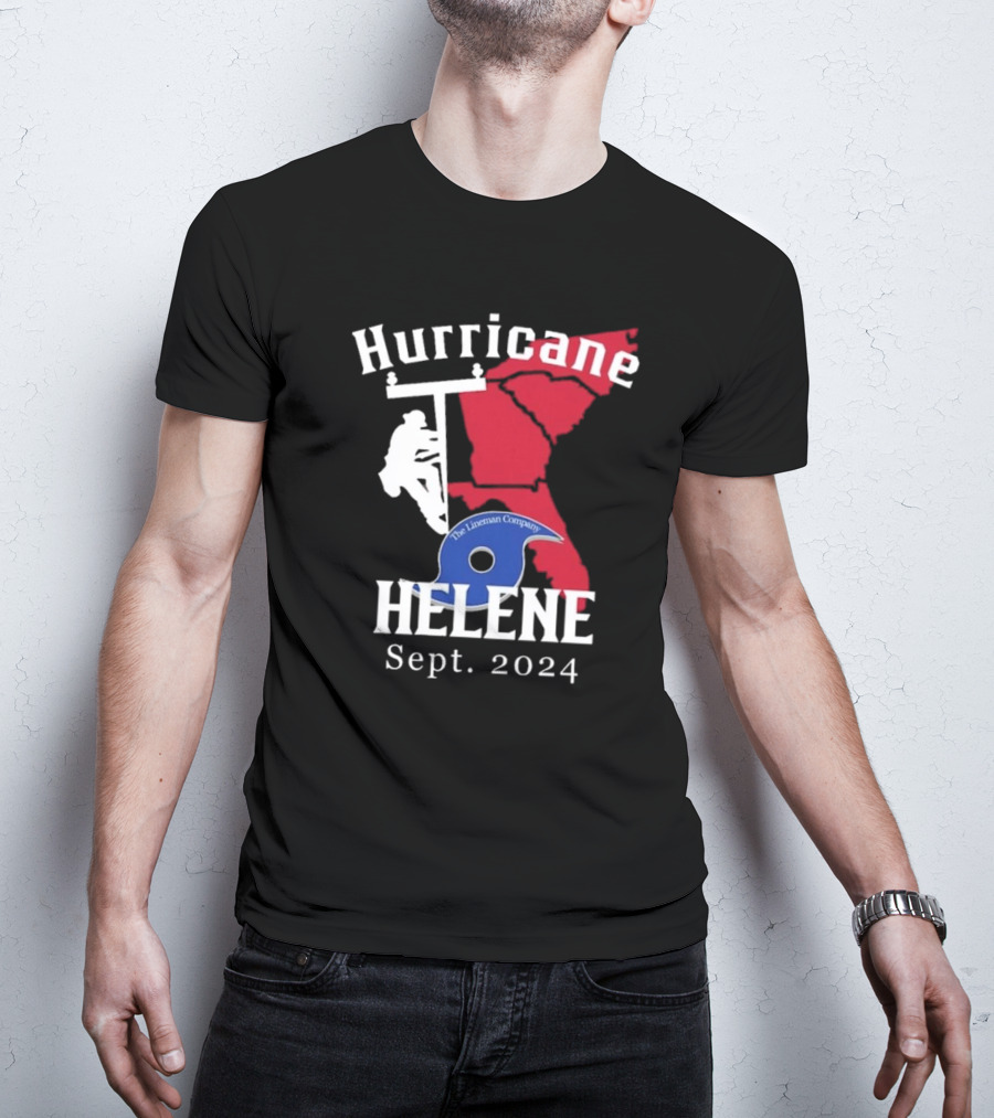 Hurricane Helene The Lineman Company Sept. T-Shirt