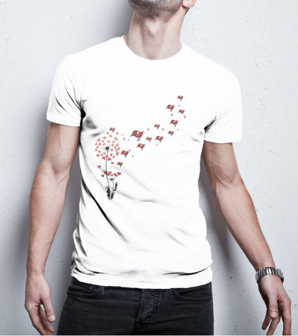 Tampa Bay Buccaneers Dandelion Blossoms Into Flags T-Shirt