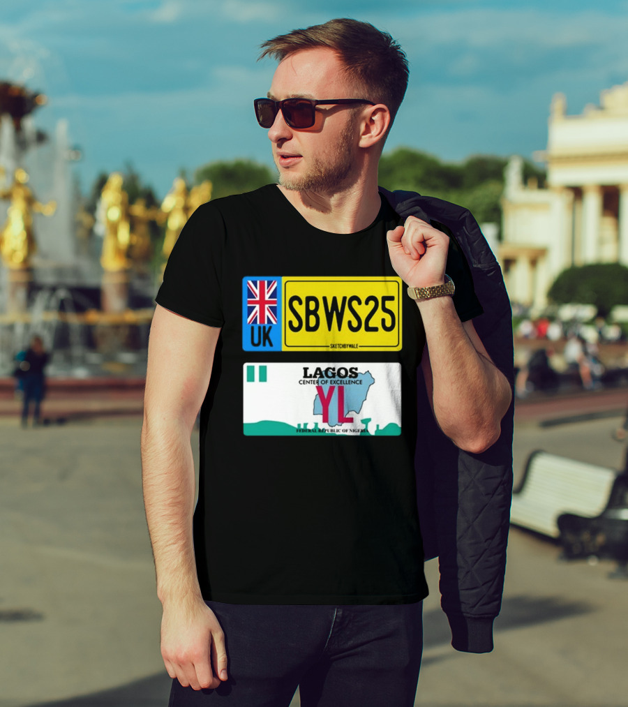 UK SBWS25 Lagos Center Of Excellence Federal Republic Of Nigeria Plate T-Shirt
