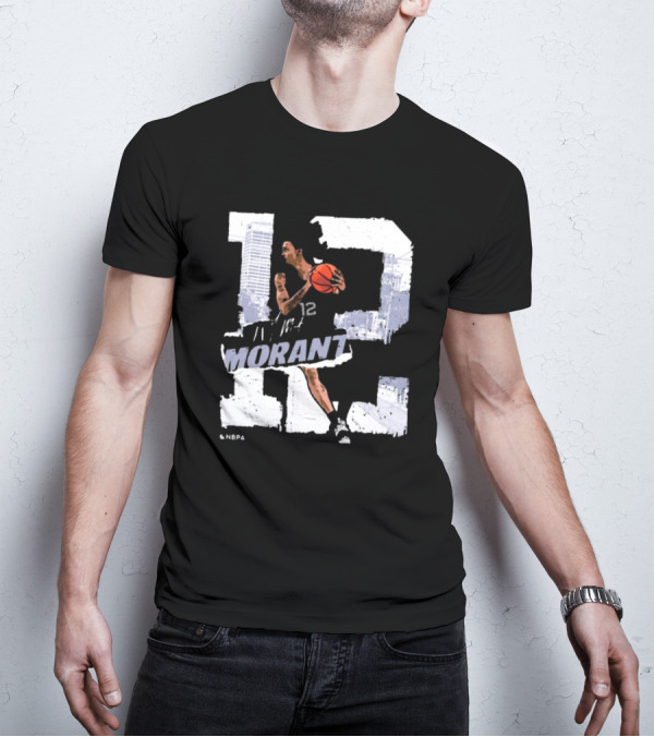 Ja Morant Number 12 Memphis Basketball Player T-Shirt