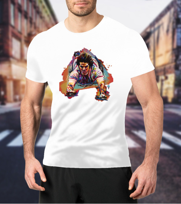Pete Rose Sliding Action – Shawn Voelker T-Shirt