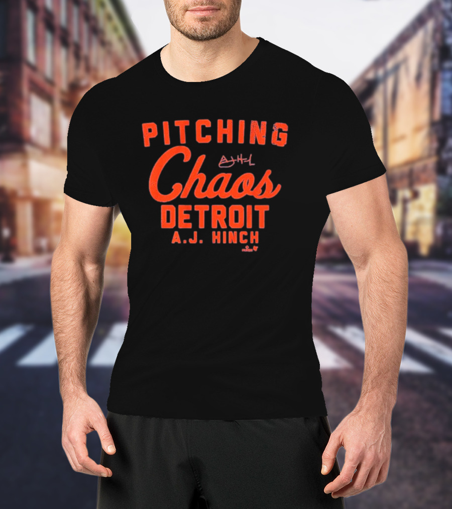 Pitching Chaos Detroit A.J. Hinch T-Shirt