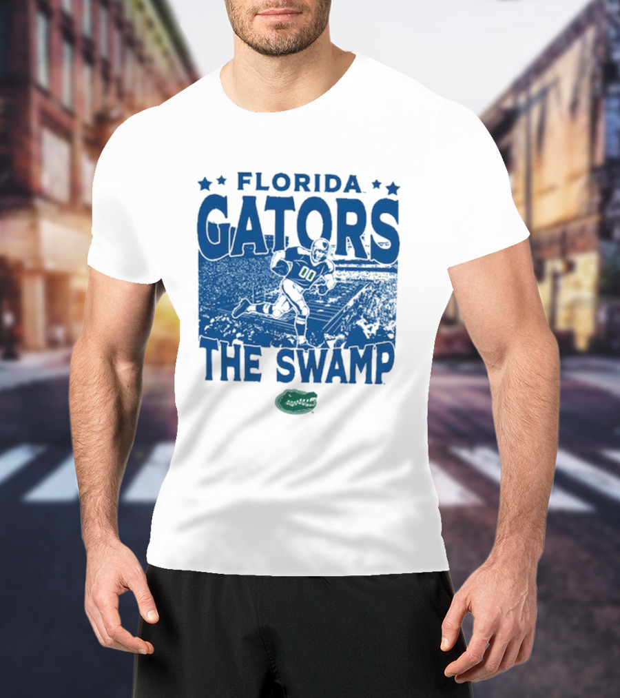 Florida Gators The Swamp Vintage Stadium Football Player Gameday T-Shirt
