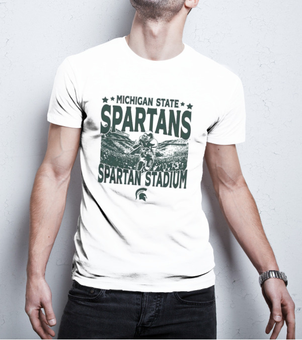 Michigan State Spartans Spartan Stadium Vintage Gameday T-Shirt