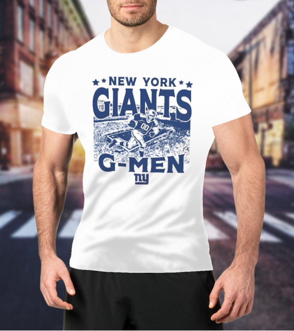 New York Giants Gameday G-Men Vintage Stadium Football T-Shirt