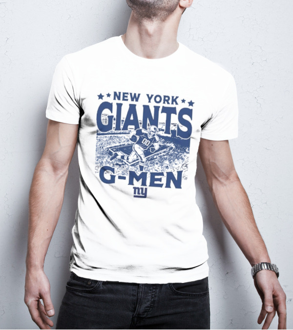New York Giants Gameday G-Men Vintage Stadium Football T-Shirt