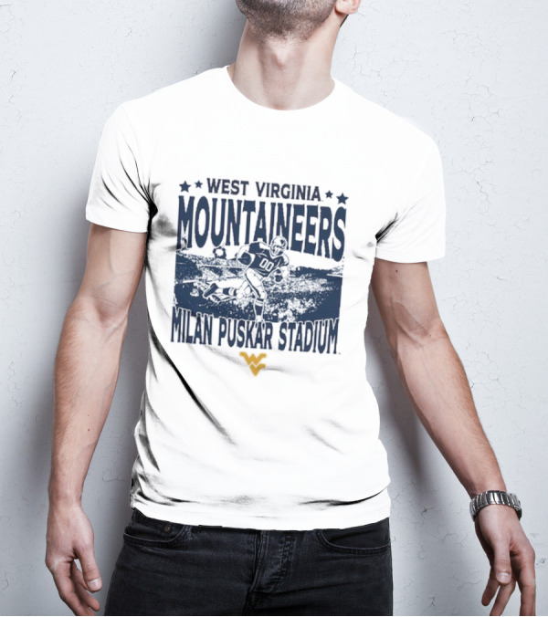 West Virginia Mountaineers Milan Puskar Stadium Vintage Gameday T-Shirt