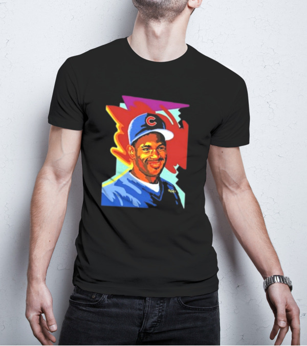 Sammy Cubs Portrait Colorful Art Baseball Cap T-Shirt