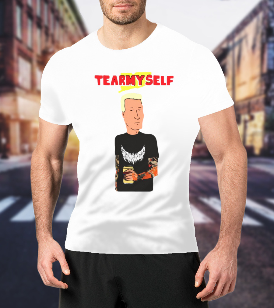 TEAR Myself Boomhauer Rick And Morty Crossover T-Shirt