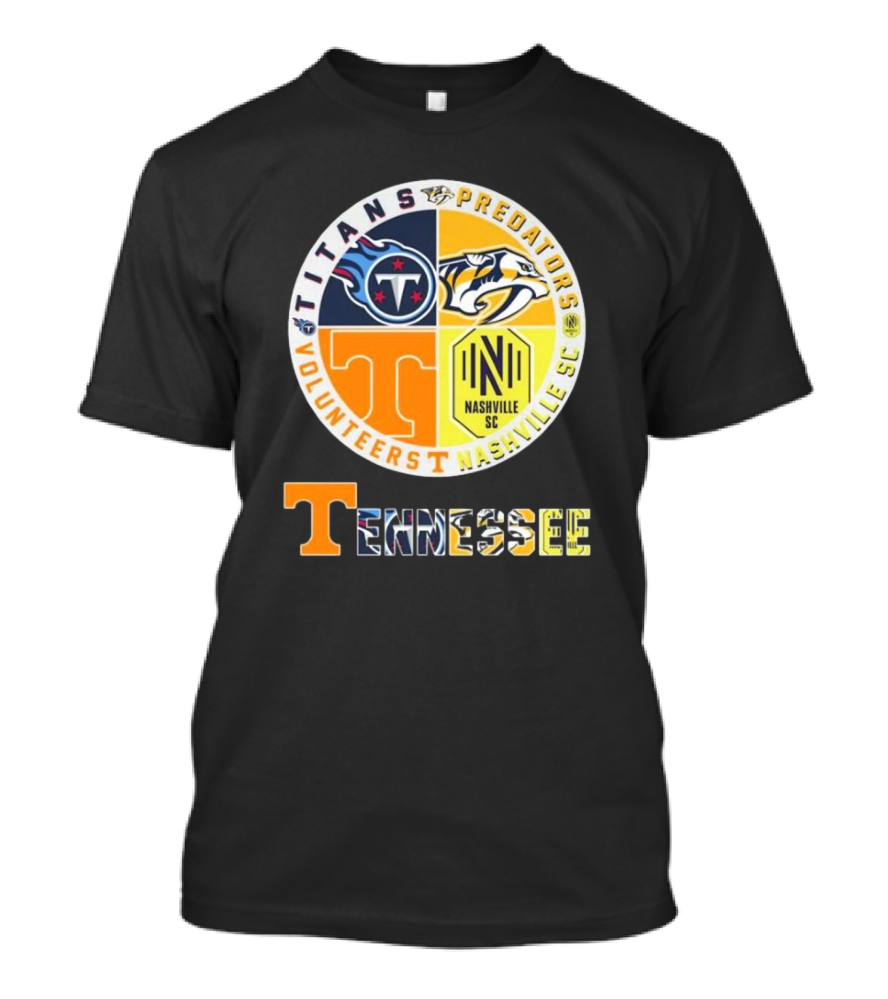 Tennessee Titans Predators Volunteers Nashville SC T-Shirt
