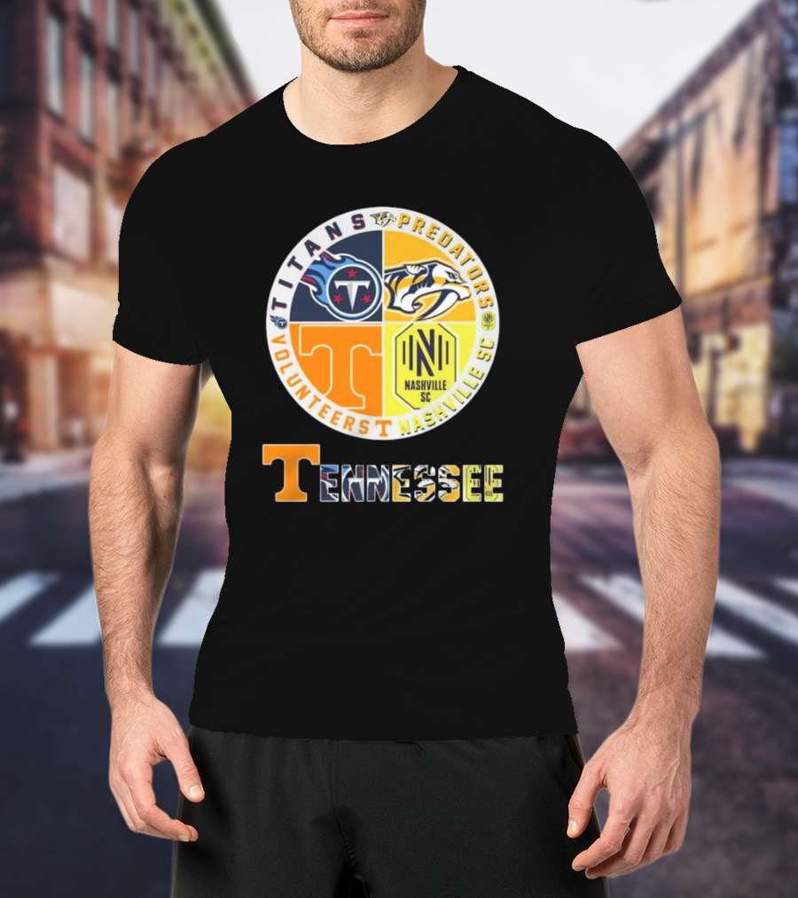Tennessee Titans Predators Volunteers Nashville SC T-Shirt