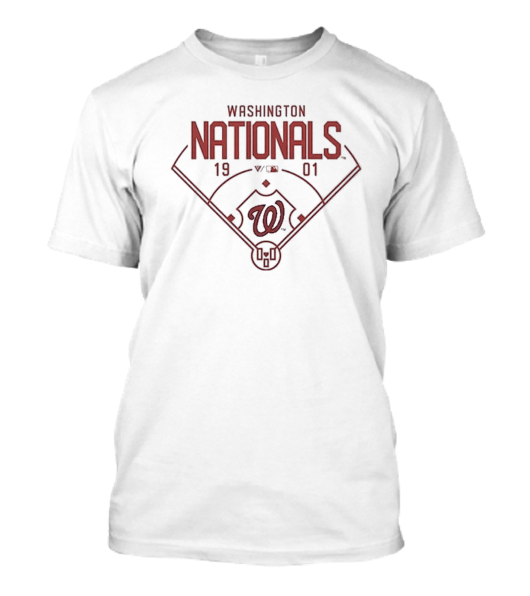 Washington Nationals 1901 Baseball Diamond Emblem T-Shirt