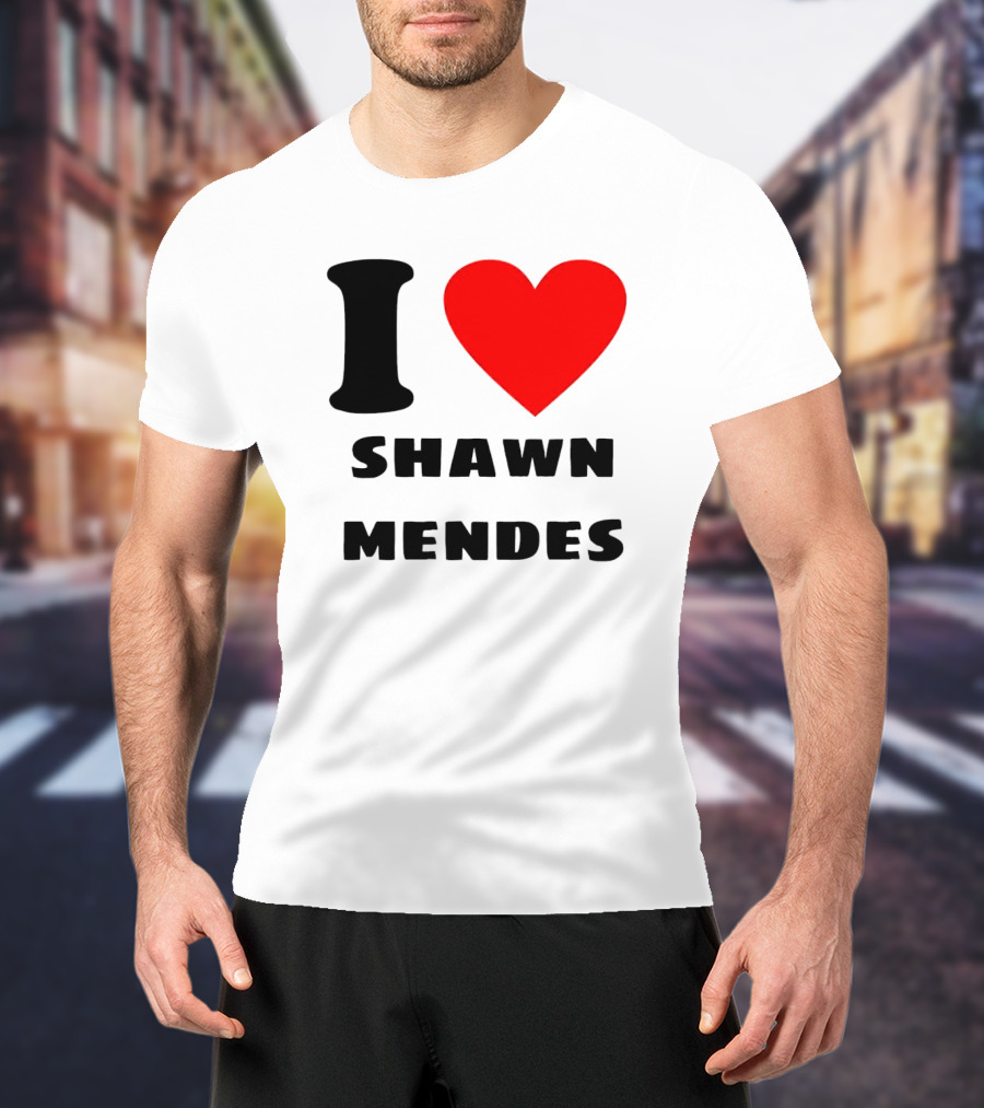 I Love Shawn Mendes Heart T-Shirt