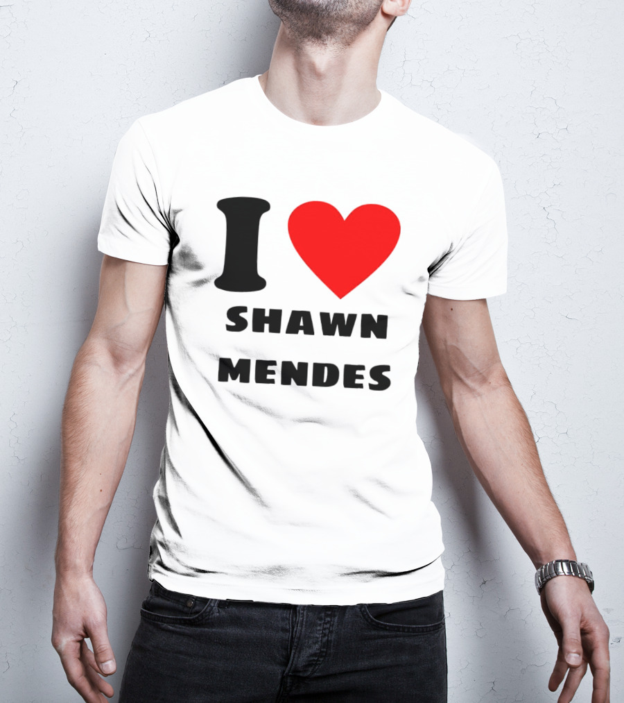 I Love Shawn Mendes Heart T-Shirt