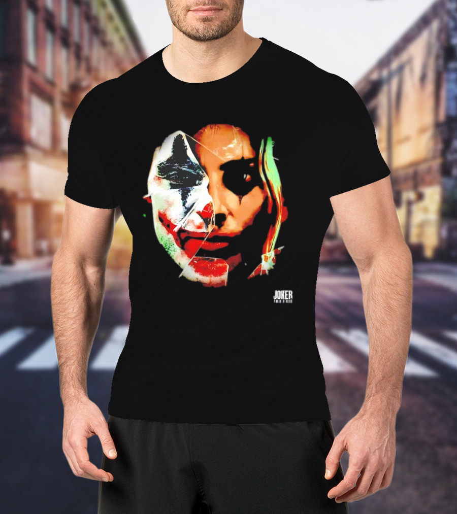 Joker Folie A Deux Fragmented Face Iconic Clown T-Shirt
