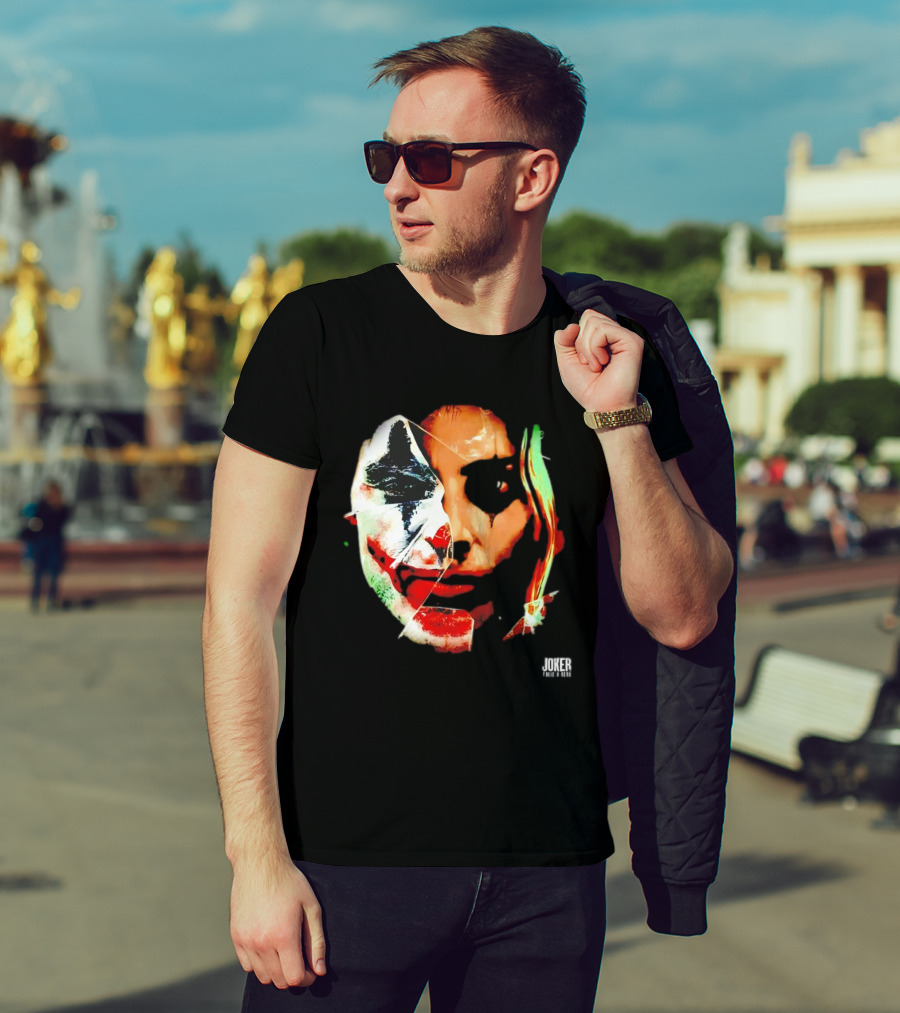 Joker Folie A Deux Fragmented Face Iconic Clown T-Shirt