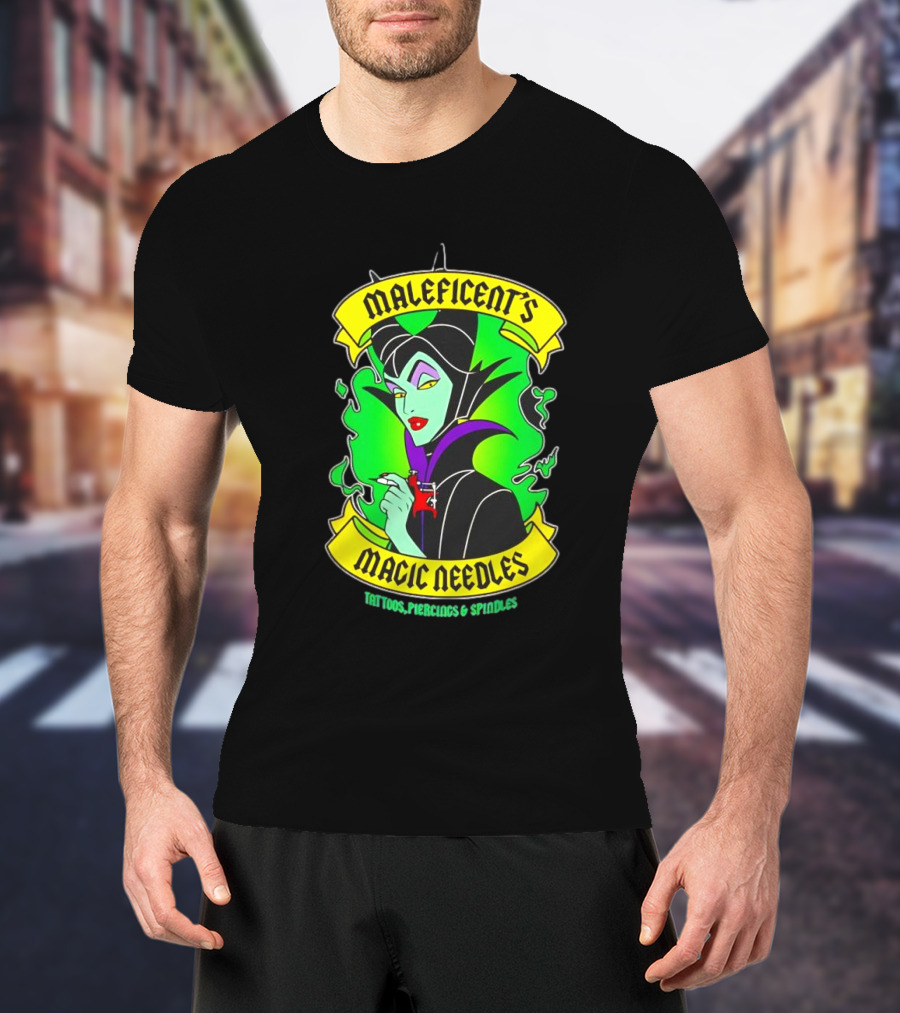 Maleficent's Magic Needles Tattoos Piercings And Spindles T-Shirt