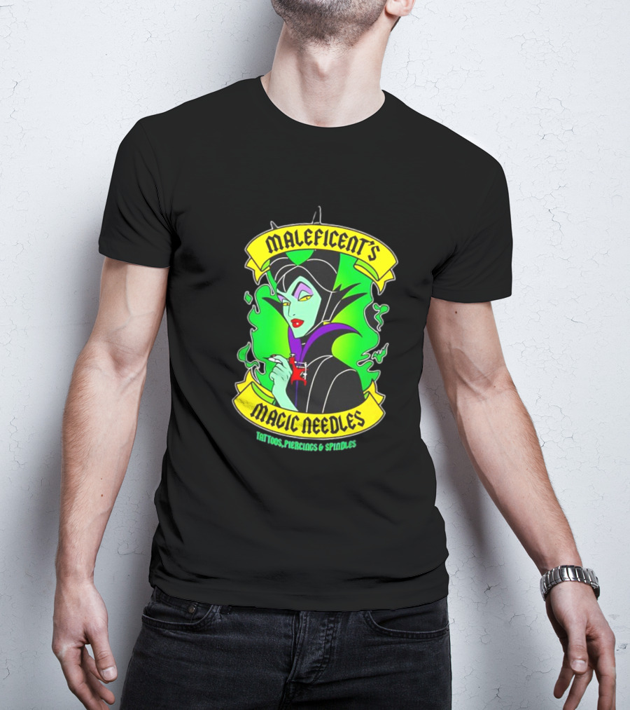 Maleficent's Magic Needles Tattoos Piercings And Spindles T-Shirt