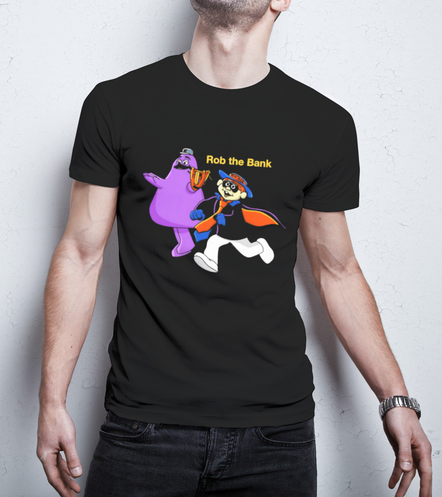 New York Mets Grimace Rob The Bank Hamburglar Duo T-Shirt